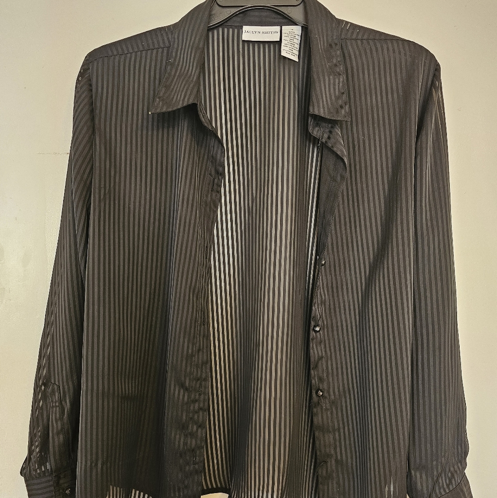 Jaclyn Smith Button Up Top